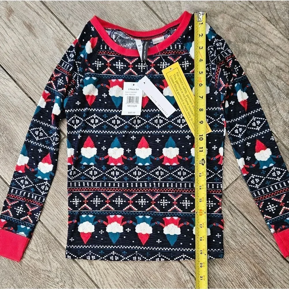 Jaclyn Intimates Santa Gnome PJ Set Kids Size M